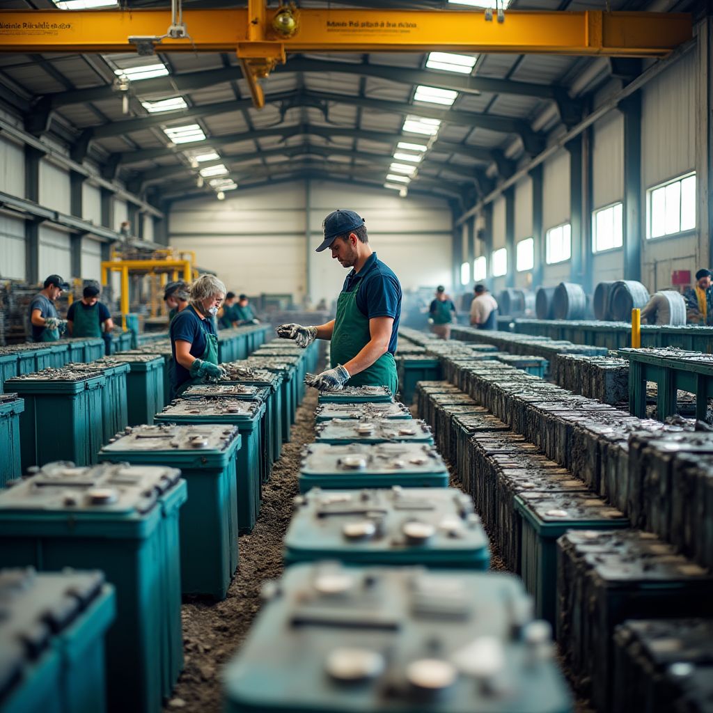 Centro de reciclaje de baterías